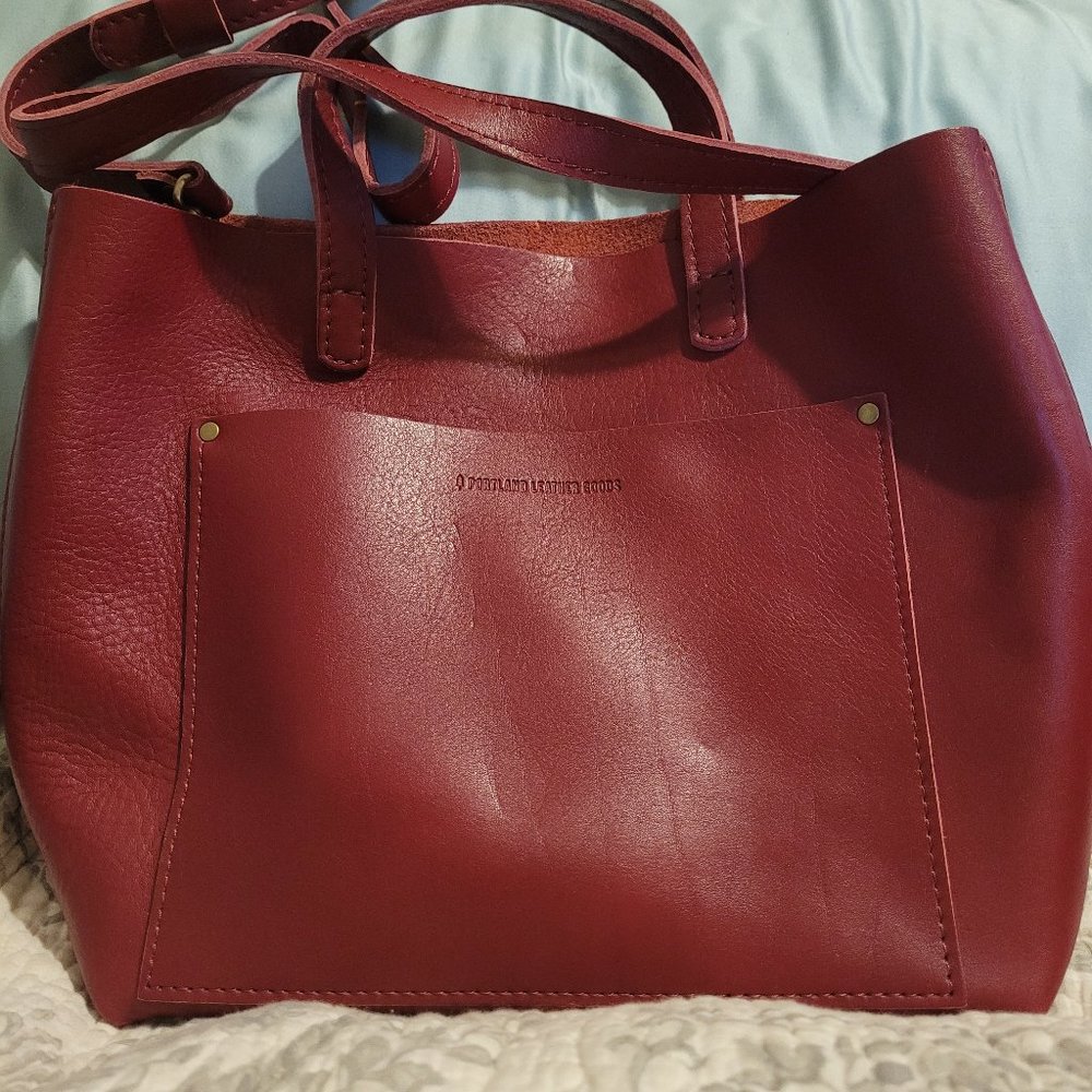 Portland leather medium crossbody boisenberry